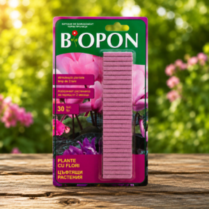 BiOPON Пръчици за цъфтящи растения 30 броя торни пръчици за обилен цъфтеж