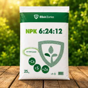 Зорка 6:24:12 + S 25 кг гранулиран NPK тор със сяра, калций и цинк
