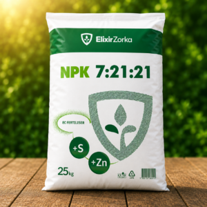 Зорка 7:21:21 + S 25 кг гранулиран NPK тор със сяра и цинк