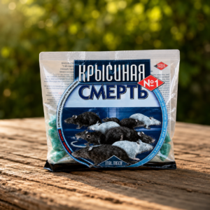 Отрова за мишки Крысина Смерт №1 готова родентицидна примамка срещу мишки и плъхове