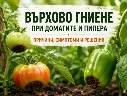 Върхово гниене при домати и пипер – симптоми, причини и превенция